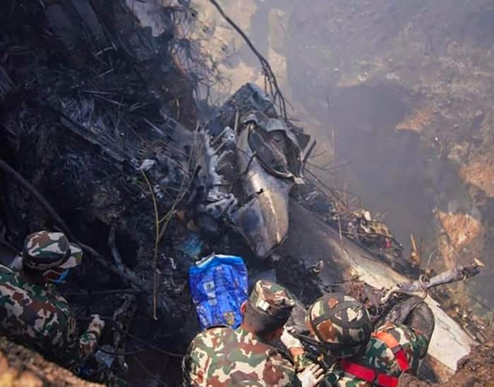 Nepal Plane Crash: Visual from the crash site. Rescue ops underway