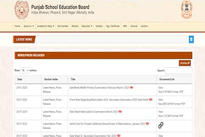 PSEB 10th Result 2022 pseb.ac.in Check Punjab Board Class 10