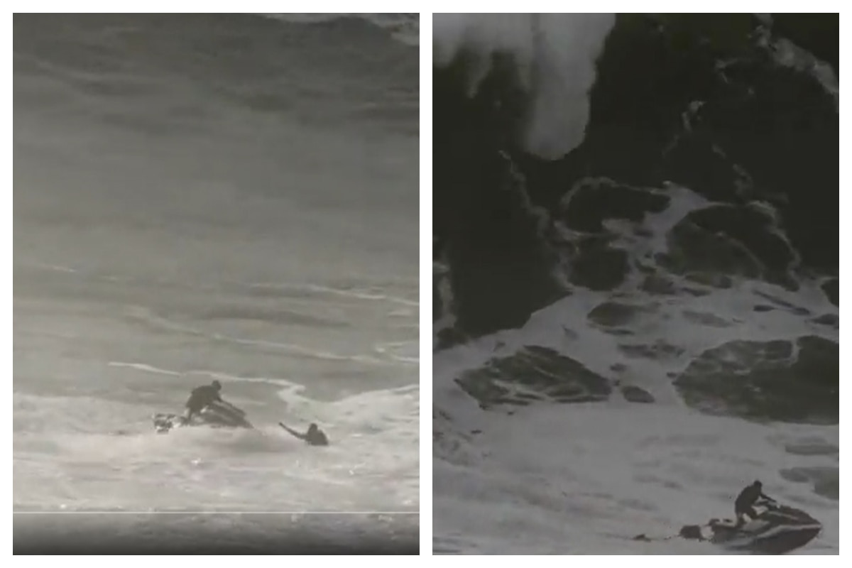 Viral Video: Jet Ski Rider Braves Monstrous Sea Wave To Save Drowning Man