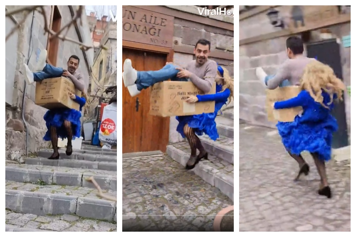 Viral Video Woman Picks Up Her Man And Runs Away Or Is It Other Way Around Watch And Tell Viral Video Woman Picks Up Her Man And Runs Away Or Is It Other Way Around Watch And Tell