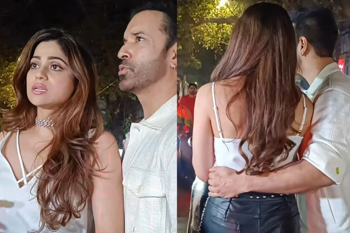 Aamir Ali Plants a Kiss on Shamita Shettys Cheek in Viral Clip Netizens Ask Moved On From Raqesh Bapat Already - WATCH