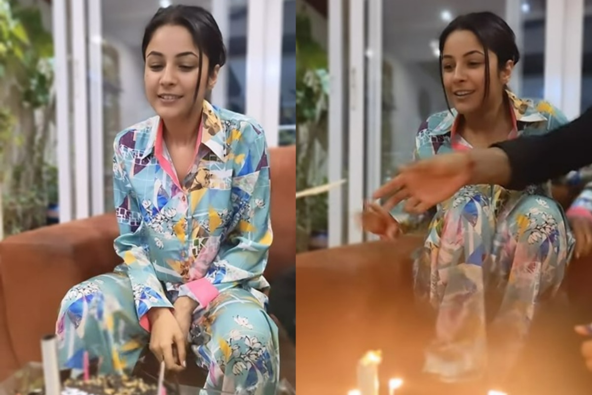 Shehnaaz Gill Cuts Cake With Family in Printed Pajamas is The Cutest Thing on Internet Today- Watch