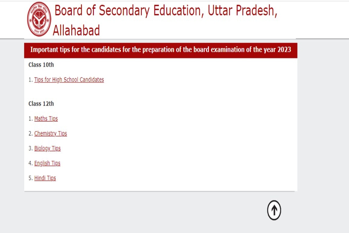 Uttar Pradesh UP Board Exam 2023 Date Sheet: UPMSP Releases Exam Tips For Class 10, 12 Students At upmsp.edu.in