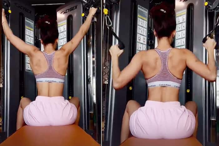 Disha Patani shows off sexy back while performing an amazing workout, see photos