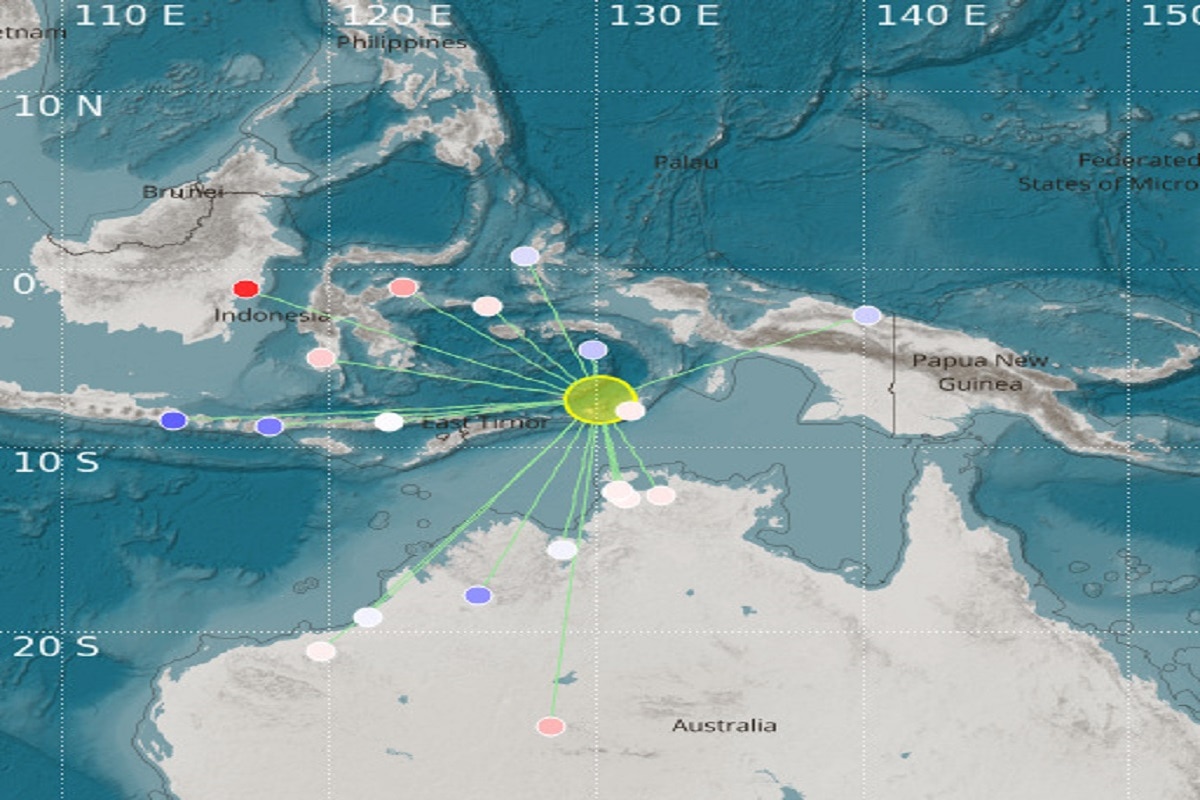 A 7.7-magnitude earthquake hits Indonesia, and earthquakes also occurred in Australia