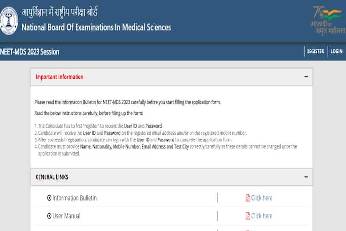 NEET MDS Registration 2023 Begins at natboard.edu.in. Check Eligibility, Fee, Application Form Here