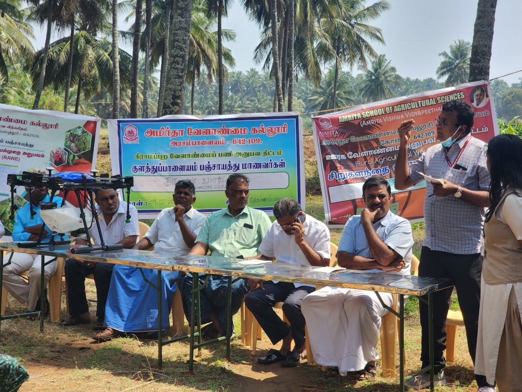 Amrita Students Engage With Farmers In Coimbatore, Demonstrate Live