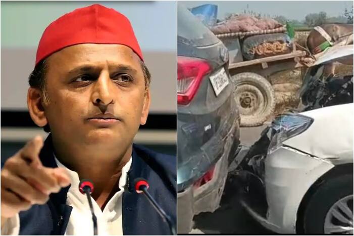 Akhilesh Yadav Convoy Accident