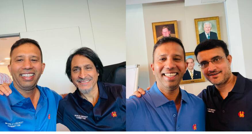 Kumar Dharmasena, Kumar Dharmasena Valentine's Day, Kumar Dharmasena Valentine's Day post, Kumar Dharmasena news, Kumar Dharmasena latest news, Sourav Ganguly, Sourav Ganguly Kumar Dharmasena, Ramiz Raja, Ramiz Raja Kumar Dharmasena
