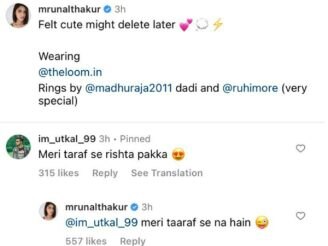 Mrunal Thakurs Epic Reply to a Fan Who Proposed Her For Marriage Goes