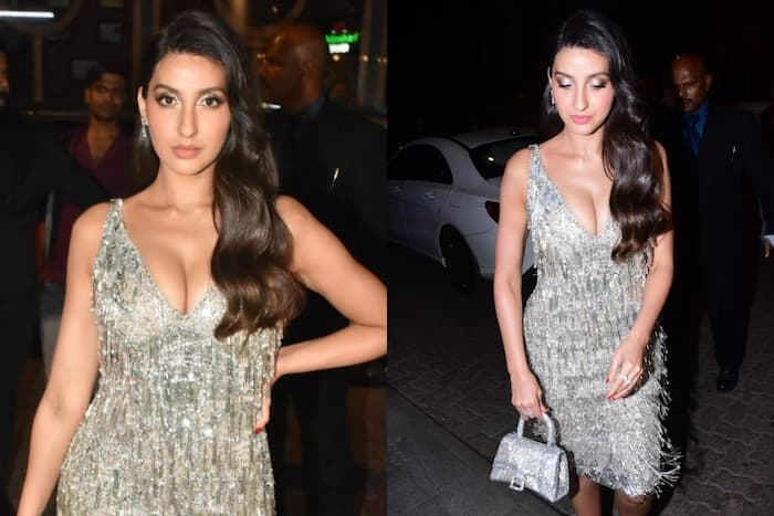 Nora Fatehi Flaunts Hot Curves in a Sexy, Sparkly Silver Mini, Drops a Glam Bomb in Party Look - See Pics