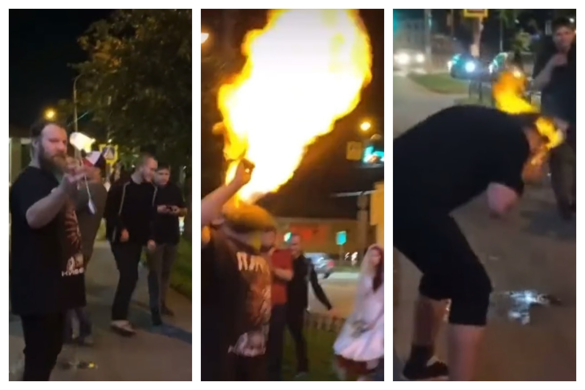 Stunt Goes Horribly Wrong Leaving Man s Entire Face On Fire Horrific 