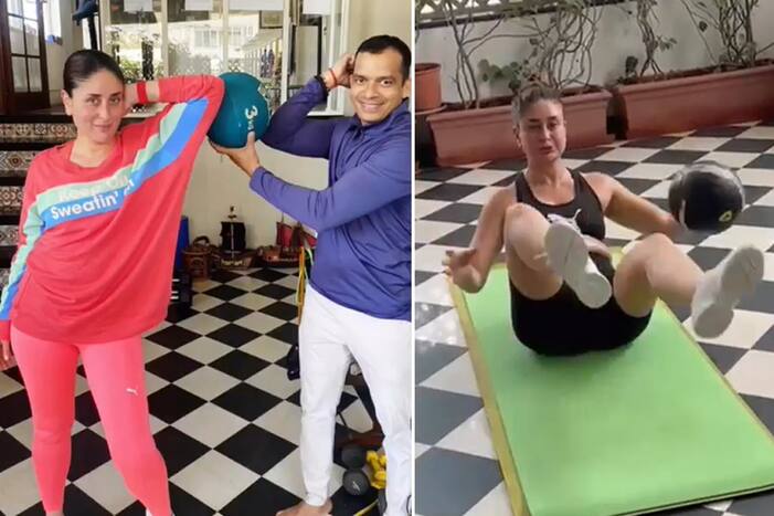Kareena Kapoor's Hardcore Workout With Medicine Ball Motivates To Stay 'PHAT' on Sundays- WATCH