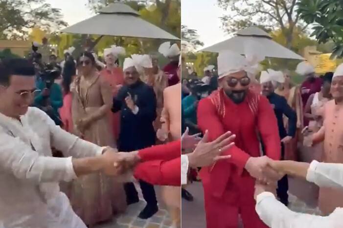Akshay Kumar-Prithviraj Sukumaran Perform 'Kikli' Dance at K Madhavan's Son's Wedding - Watch