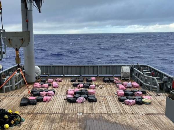 a shipment of cocaine found floating on the surface of the Pacific Ocean