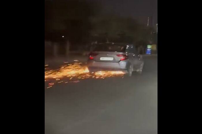 Gurugram Road Rage: Speeding Car Hits Motorcycle, Drags It For Over 4 Km; Video Goes Viral