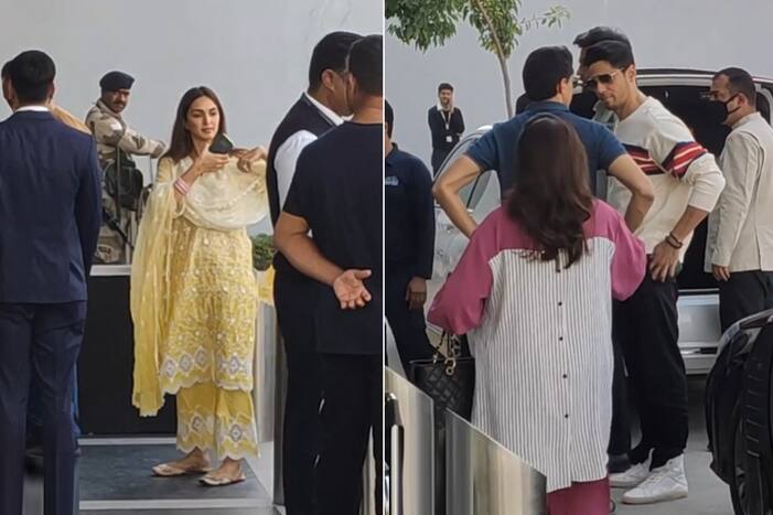 Newlyweds Kiara Advani And Sidharth Malhotra Get Papped at Delhi Airport Before Heading For Mumbai - Watch