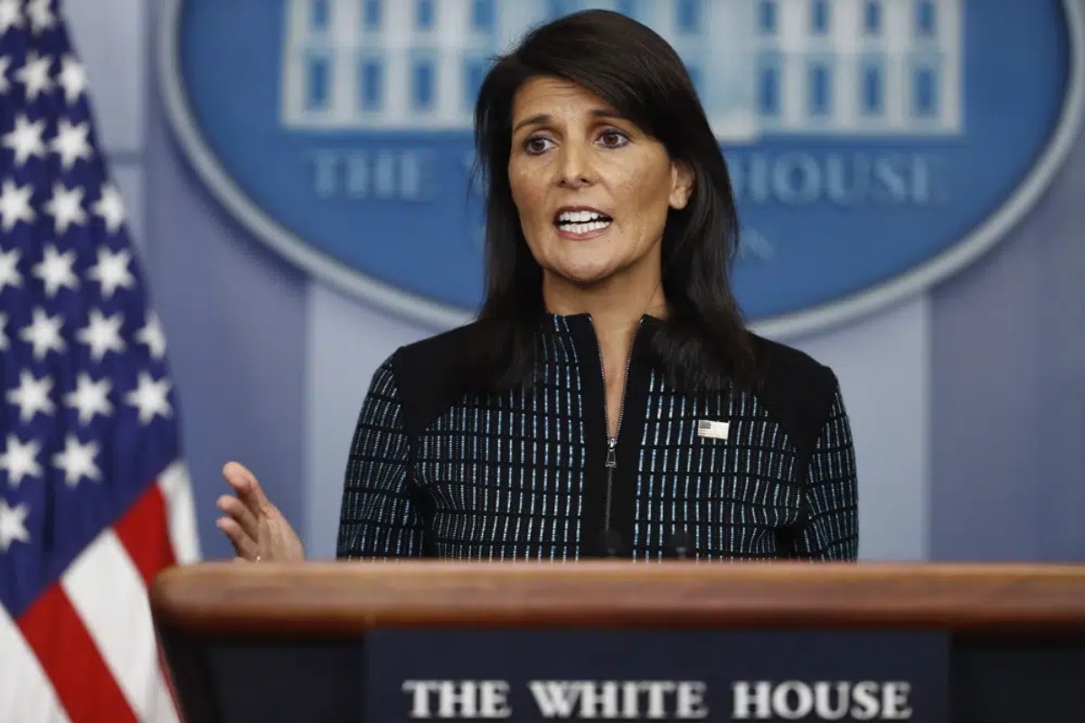 Hes Clearly Insecure Nikki Haley After Trump Mocks Her Indian Name