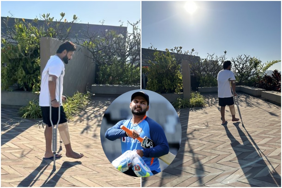 Rishabh Pant Health Update बैसाखी के सहारे रिषभ पंत ने ठीक होने की ओर