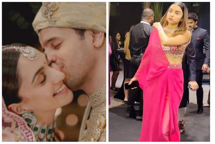 Kiara Advani-Sidharth Malhotra Wedding Reception: Ishita Advani Sizzles in Hot Glittery Blouse And Pink Saree -Watch