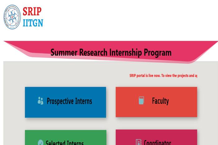 summer internship, IIT Gandhinagar
