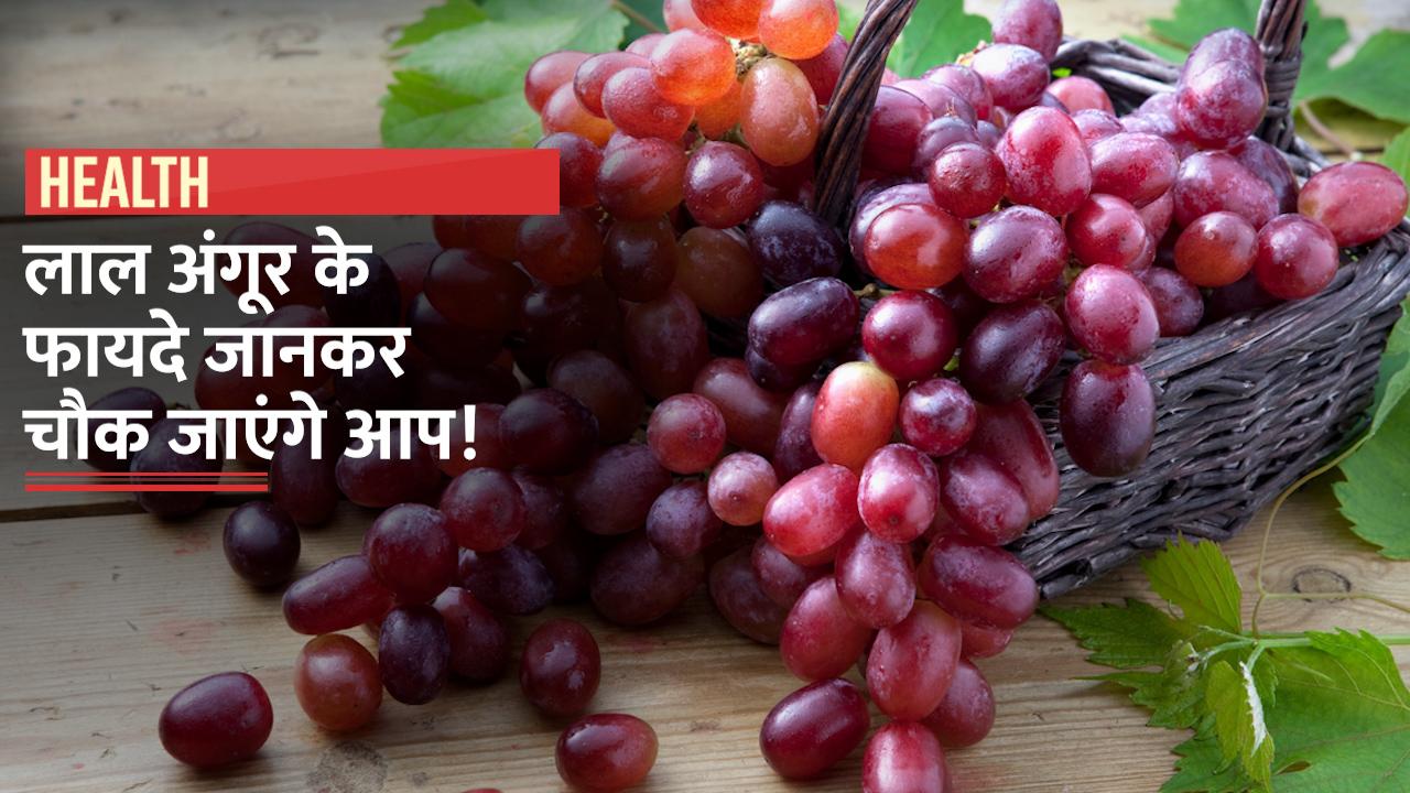 Benefits of Red Grapes जानिए लाल अंगूर खाने से शरीर को मिलते हैं क्या