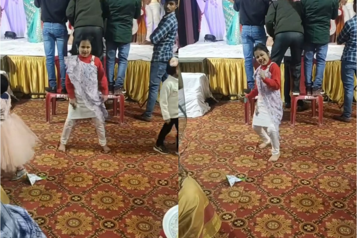 Viral Dance Video Little Girl Grooves to Haryanvi Song at Wedding