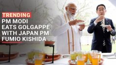 Video: PM Modi Enjoys Golgappa With Japanese PM Fumio Kishida In Delhi – Watch