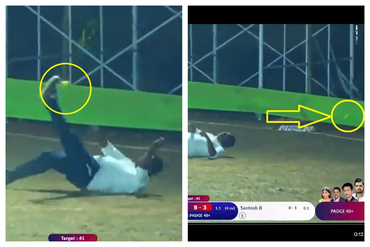 Viral Cricket Video Fielder Tries ‘So Hard’ To Stop The Ball That It