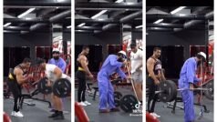 Cleaner Shocks Bulky Weightlifters By Casually Lifting Heavy Weights, Watch