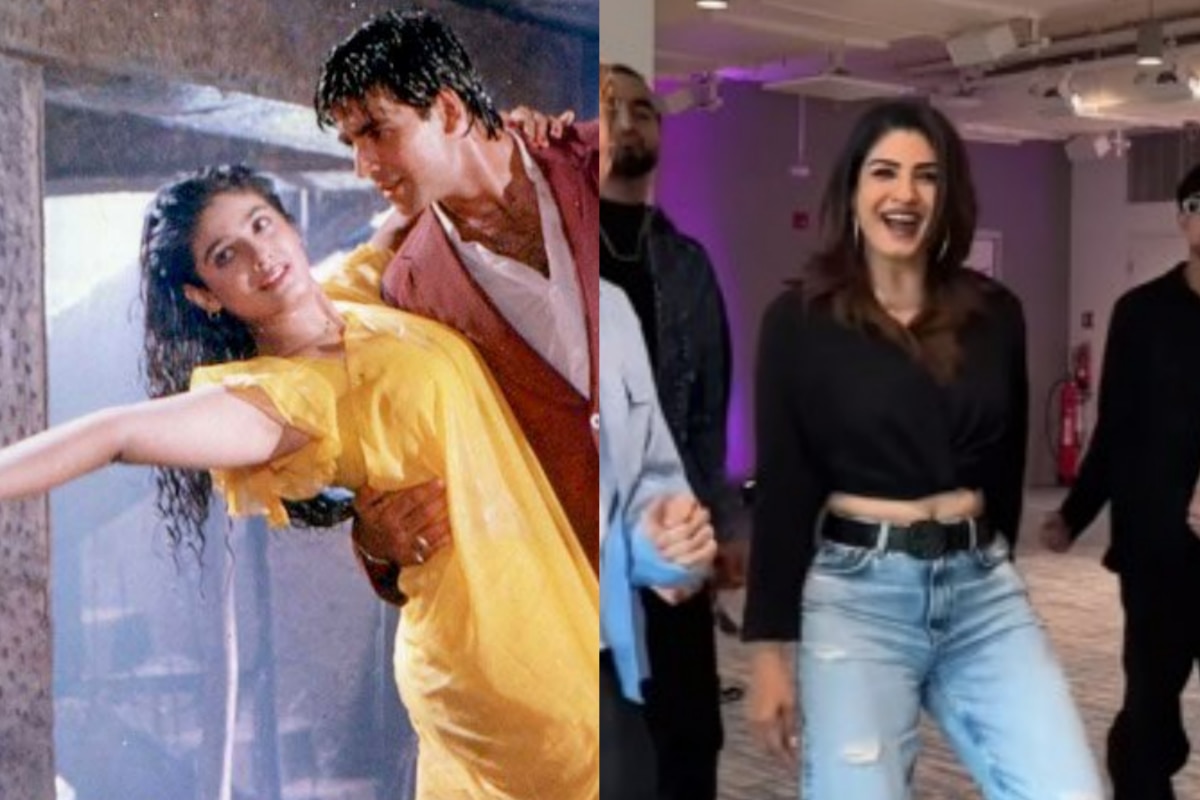 Raveena Tandon Sets Internet on Fire With Sexy Dance Moves on 'Tip Tip Barsa Paani' With Quick Style- Watch