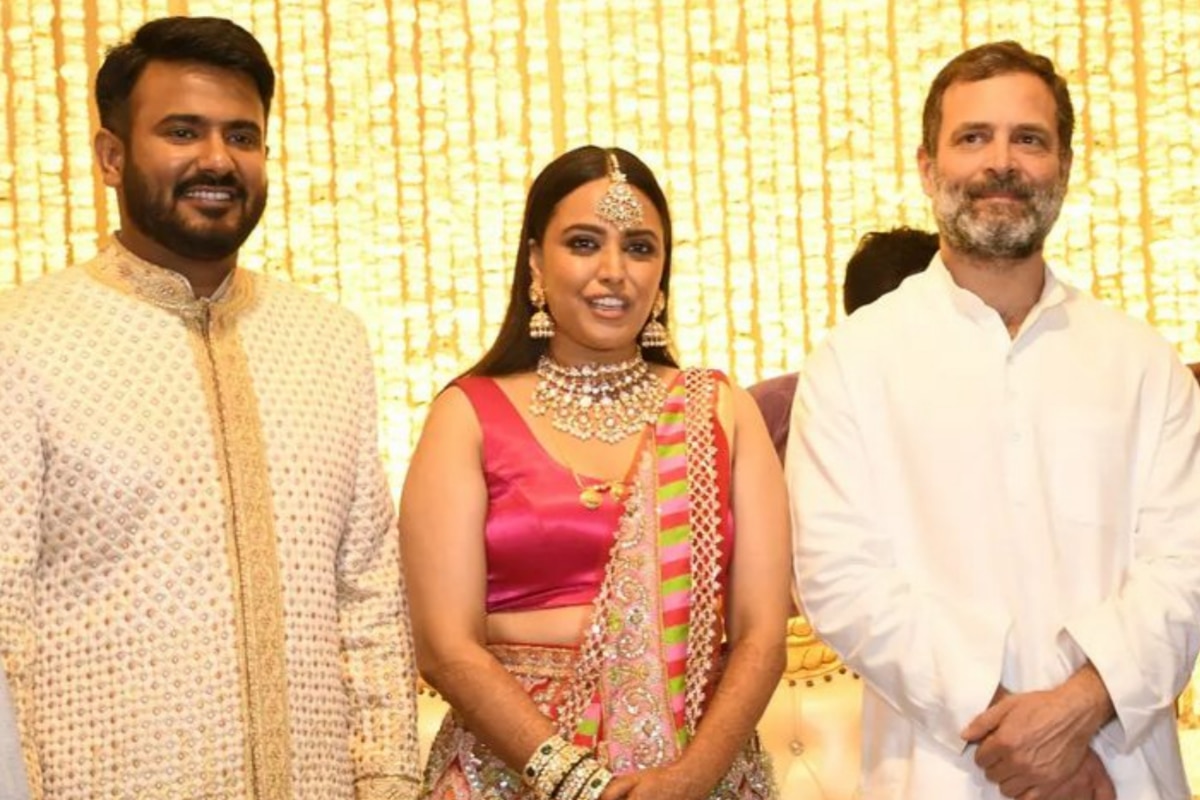 Rahul Gandhi at Swara Bhasker-Fahad Ahmad's wedding reception