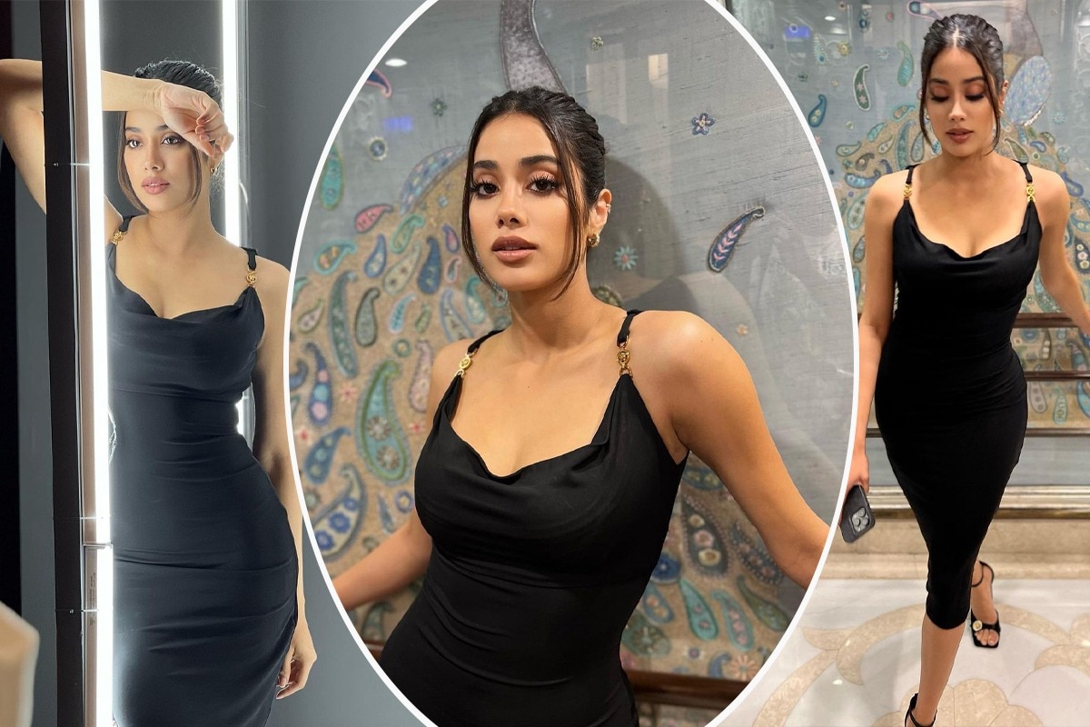 Janhvi Kapoor is Queen of Glamour in 2.5 Lakh Versace Dress With Plunging Neckline- See HOT PICS