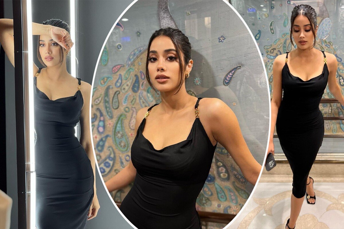 Janhvi Kapoor ist Königin des Glamours in einem 2,5 Lakh Versace-Kleid mit tiefem Ausschnitt – siehe HEISSE BILDER
