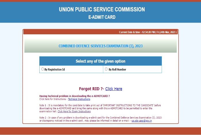 UPSC CDS I Exam 2023 on April 16; Check Admit Card, Important Exam Day Guidelines Here