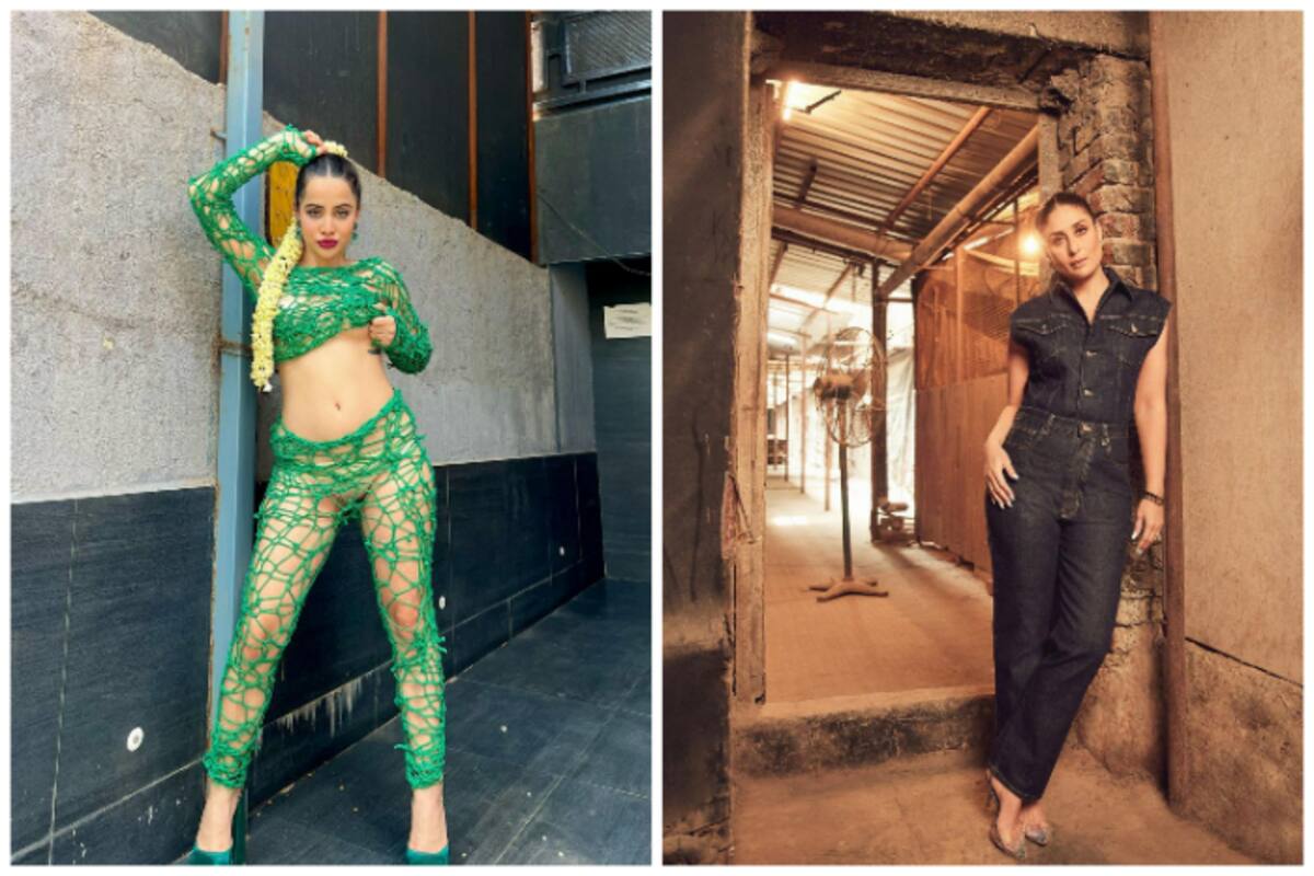 1200px x 800px - Urfi Javed Maximises Hotness in Bold Green Netted Outfit Kareena Likes my  Confidence