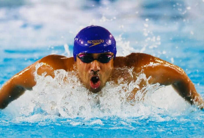 Niranjan Mukundan, Niranjan Mukundan Paraschwimmer, Niranjan Mukundan Paraschwimmer, Niranjan Mukundan Schwimmen, Norwegische Schwimmmeisterschaften 2023, Bergen Swim Festival, Indisches Schwimmen,