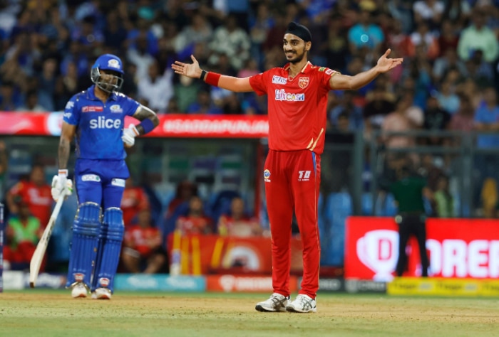 Arshdeep picked up four wickets, including two in consecutive deliveries in the final over, for 29 runs as MI fell short by 13 runs while chasing a target of 215.