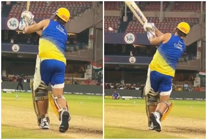 Read more about the article MS Dhoni Hammers Sixes During Net Session Ahead of RCB vs CSK; Watch VIRAL Video