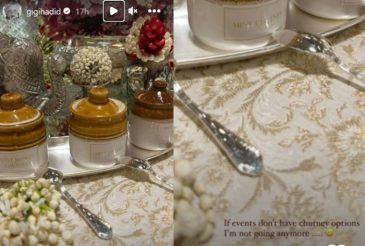 Gigi Hadid Broadcasts Her Love For Indian Chutneys in Viral Instagram