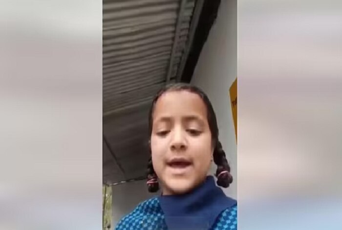 Seerat Naaz said she is unhappy as she has to sit on the unclean floors with friends at her school and urged PM Modi to do something about it.