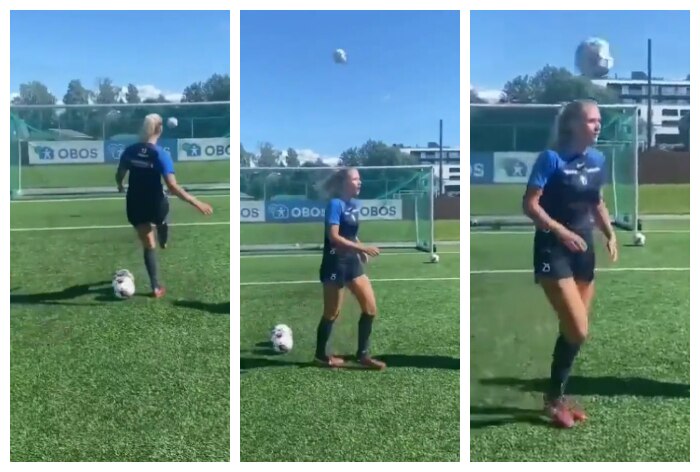 Frau, Torpfosten, virales Video, Sport, Schutzausrüstung, Fußball, virale Nachrichten, virale Nachrichten heute, virales neues Lied, virale Nachrichten Indien, virale Videonachrichten, virales Video, viraler Videotanz, virale Videos heute, virales Video lustig, viral video youtube, neuestes virales video