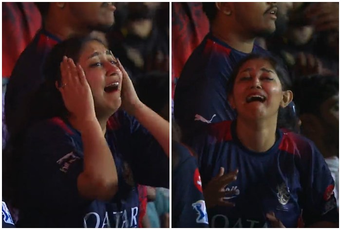 Rcbs Crying Fangirl Goes Viral After Lucknow Beat Bangalore Ipl 2023