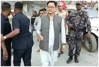 Union Minister Kiren Rijiju's Car Hit By Truck In J&K's Banihal, No Injury Reported