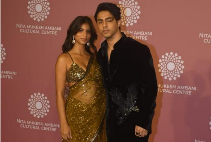 Suhana Khan with brother Aryan at NMACC