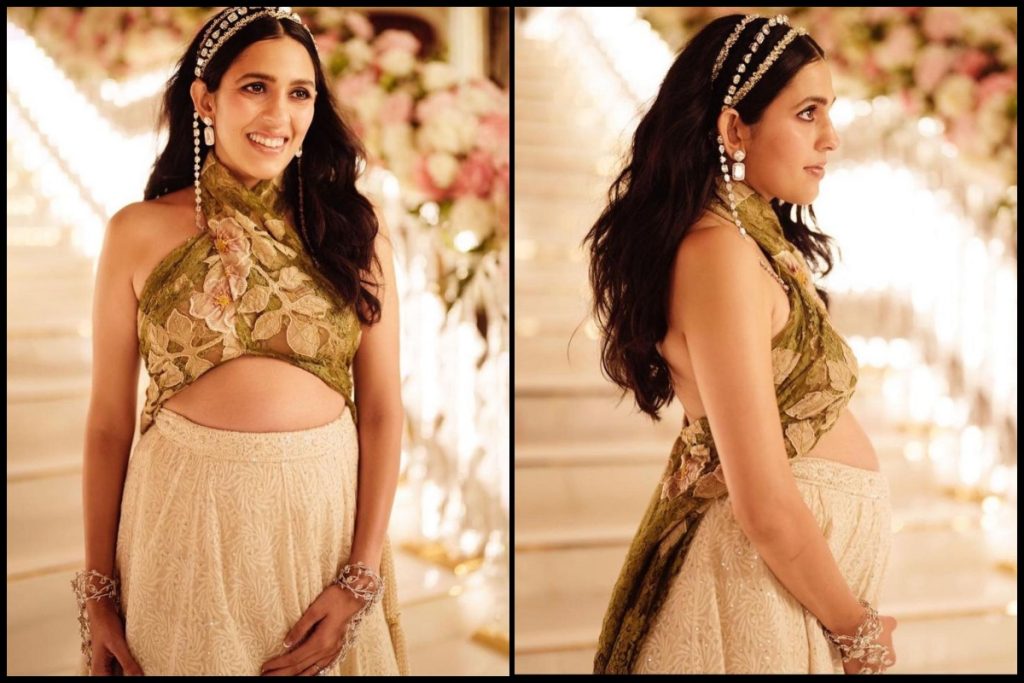 Mommy to-be Shloka Mehta flaunts her baby bump at the NMACC launch