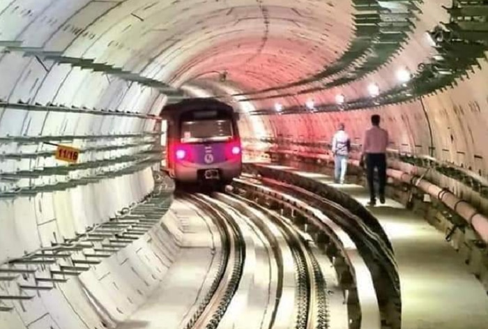 kolkata Metro's trial runs between Howrah Maidan and Esplanade station will be conducted for the next seven months, following which regular services on this stretch will begin. Photo: Twitter