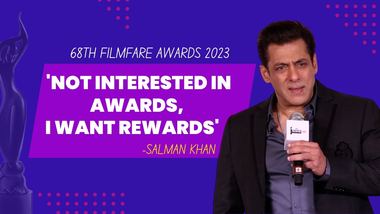 Filmfare 2023 I Am Not Interested In Awards, I Want Rewards, Salman
