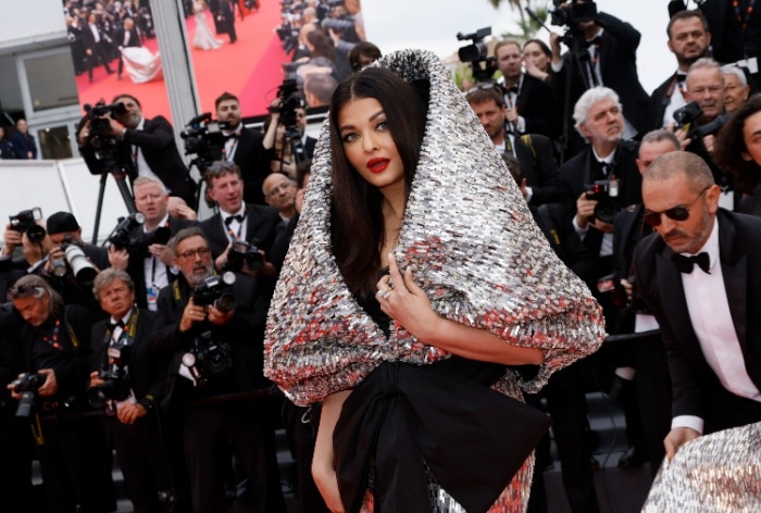 Aishwarya Rai Bachchan attends the screening of Indiana Jones and the Dial of Destiny at Cannes 2023 (Photo by Joel C Ryan/Invision/AP)