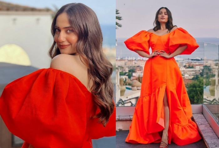 Kusha Kapila Lives Her ‘Yashraj Film Moment’ in Orange Gown at Cannes 2023